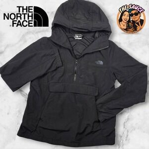 The‎ North Face WindWall Anorak Womens Small Half Zip Windbreaker Jacket Black